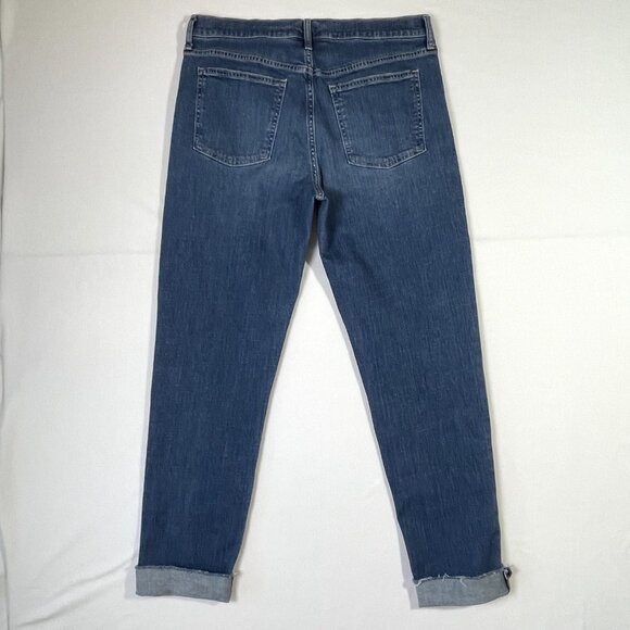 Gap Girlfriend Jeans Mid Rise Relaxed Fit Ankle Length Size 12 TALL Long - Picture 5 of 13